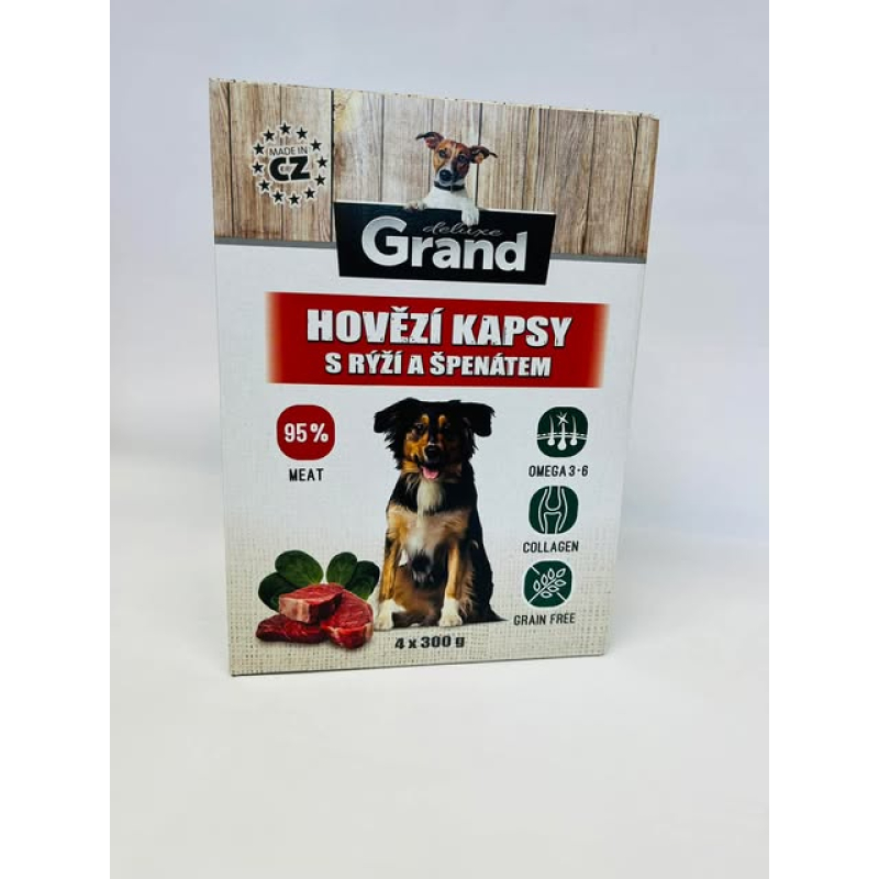 Grand Deluxe - hovädzie kapsičky 4x300g 