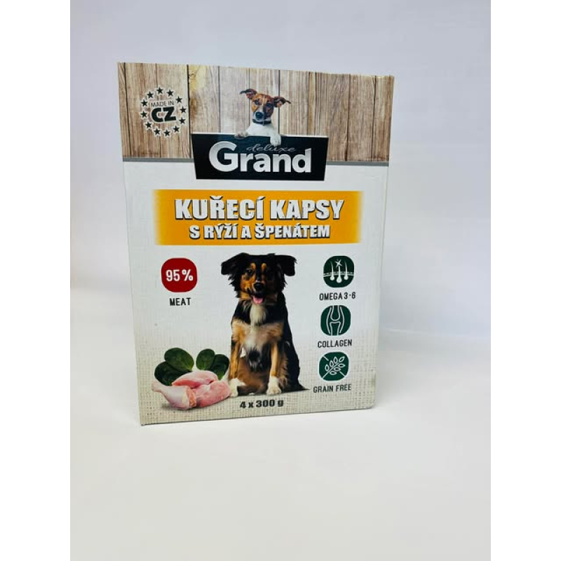 Grand Deluxe - kuracie kapsičky 4x300g